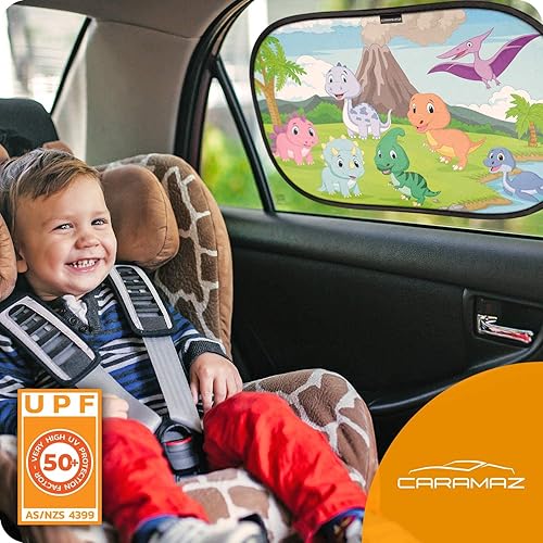 Car Window Shade for Baby with Certified UV-Protection 2 Pack - 20'x12' - Jamouz