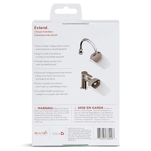 Munchkin® Extend™ Faucet Extender, 2 Count (Pack of 1) - Jamouz