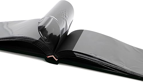 Holoary Small 4x6 Photo Album, Linen Hard Cover, Holds 50 Photos, Black Page Traditional Book Bound, Mini Brag Book Baby Album, Ideal For Wedding, Family Pictures, Gifts, Anniversary (Sky blue) - Jamouz