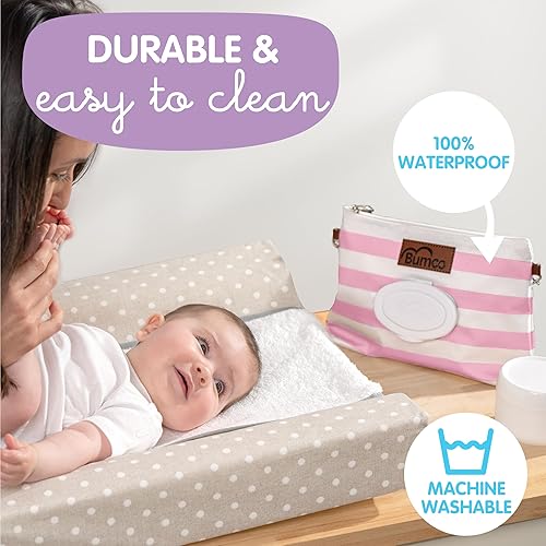 Bumco Diaper Clutch Bag - Mini Diaper Cream Spatula & Wipes Dispenser, BPA-Free Butt Spatula Baby Essentials - Jamouz