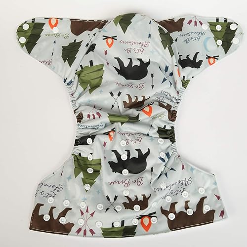 2 to 7 Years Old Junior Big Cloth Diaper Pocket Reusable Baby Kids Toddler (Be Brave) - Jamouz