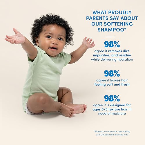 PROUDLY Softening Shampoo by Gabrielle Union & Dwyane Wade, Black & Brown Babies Coils, Curls & Waves, Tear-Free, Paraben-Free & Dermatologist-Tested, Sweet Vanilla, 9 oz, Pack of 2 - Jamouz