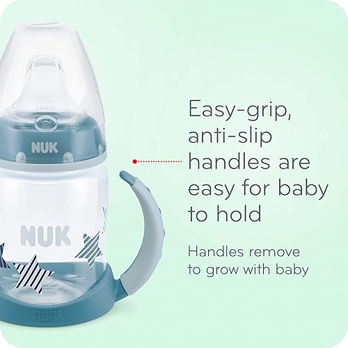 NUK Learner Cup, 6+ Months, Timeless Collection,  Exclusive, 5 Oz, Pack of 2 – BPA Free, Spill Proof Sippy Cup - Jamouz