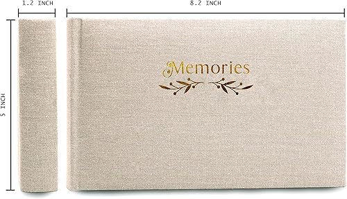 Holoary Small 4x6 Photo Album, Linen Hard Cover, Holds 50 Photos, Black Page Traditional Book Bound, Mini Brag Book Baby Album, Ideal For Wedding, Family Pictures, Gifts, Anniversary (Sky blue) - Jamouz