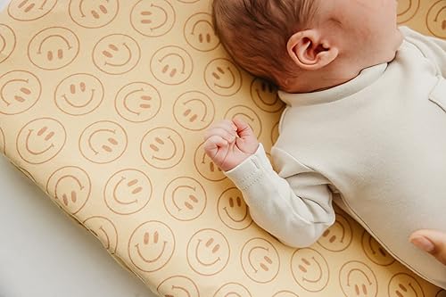 Copper Pearl Premium Knit Changing Pad Cover Soft, Stylish, and Universal Fit for All Standard Diaper Changing Pads, Trendy Design Changing Pad Covers, Briar - Jamouz