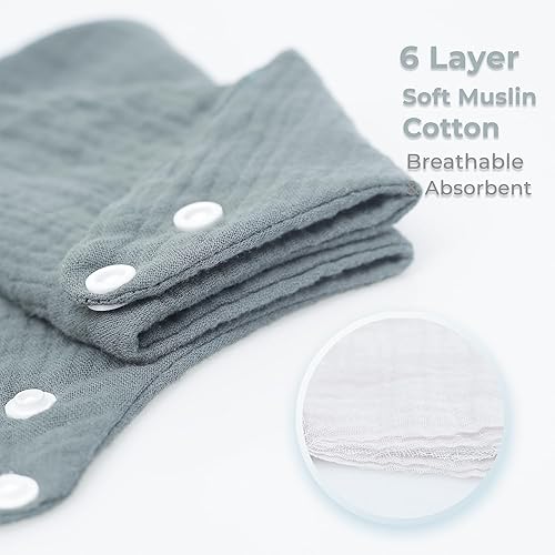 Cherub Baby Bandana Bibs for Boys, 8 Pack Muslin Baby Bibs for Drooling and Teething, Super Absorbent Drool Bibs for Baby Boy, Soft Baby Boy Bibs - Jamouz