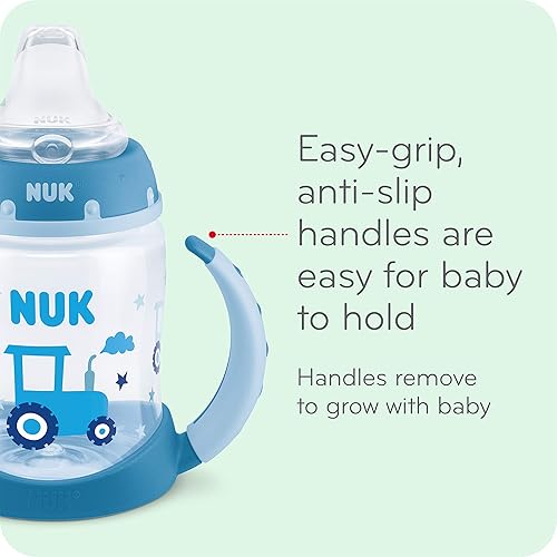 NUK Learner Cup, 6+ Months, Timeless Collection,  Exclusive, 5 Oz, Pack of 2 – BPA Free, Spill Proof Sippy Cup - Jamouz