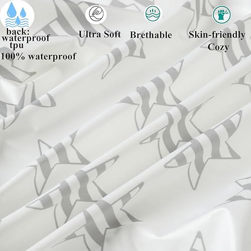 Waterproof Bassinet Sheet Compatible with Graco Pack n-Play Dome LX Bassinet(not playard), 2 Pack Jersey Knit Super Soft for Baby Green Botanical Leaf & Dots - Jamouz