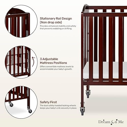 3-in-1 Folding Portable Crib, Natural, Large - Jamouz