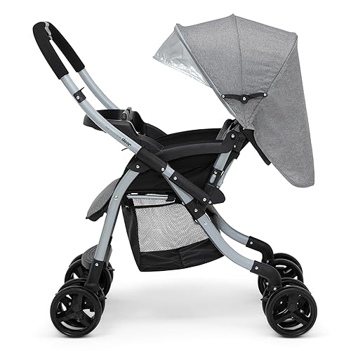 Jeep Unlimited Reversible Handle Stroller, Grey Tweed - Jamouz