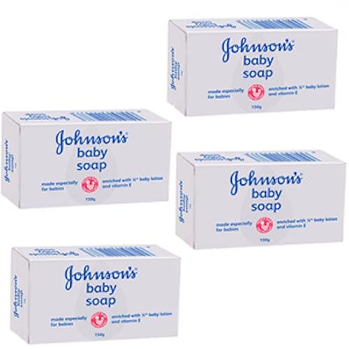 Johnson's & Johnson Baby Bar Soap White 100g. (Pack 4) - Jamouz