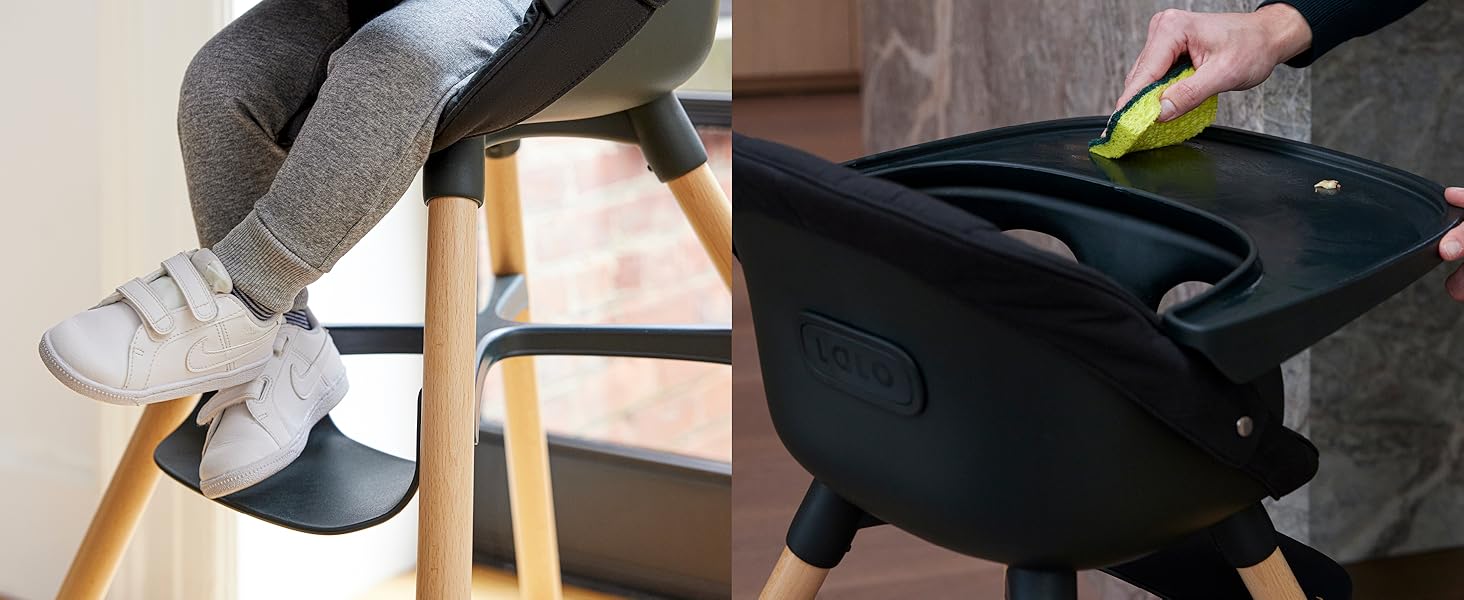 Easy to clean and grows with your baby