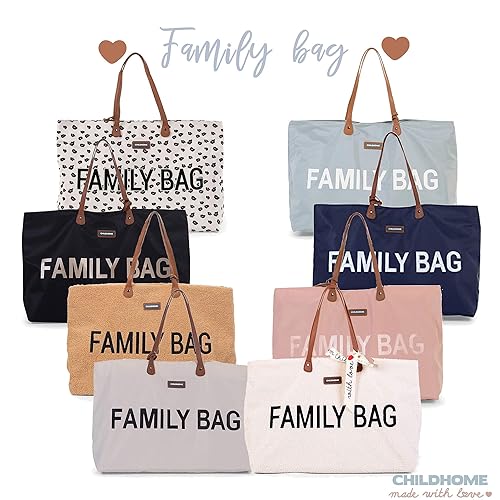 Childhome Family Bag, Baby Diaper Bag, Hospital Bag, Large Diaper Bag Tote for Baby Essential, Magnetic Closure Tote Bag - Jamouz