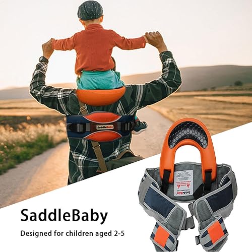 Baby Shoulder Carrier,Child Safe Backrest,Toddler Ergonomic,Lightweight Child Shoulder Carrier,Baby Shoulder Carrier,Baby Strap Carrier,Hands- Outdoor Travel Shoulder Seat with Ankle Straps - Jamouz