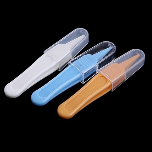 Baby Care Ear Nose Navel Cleaning Tweezers Safety Forceps Plastic Cleaner Clip - Jamouz