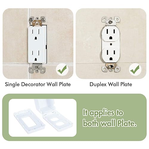 EUDEMON Baby Safety Electrical Outlet Cover Box Childproof Large Plug Cover for Babyproofing Outlets Easy to Install & Use (1 Pack,Transparent) - Jamouz