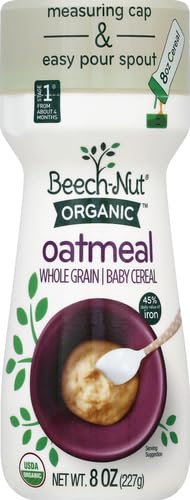 Beech-Nut Organic Oatmeal Baby Cereal Canister, 8 Ounce - Jamouz