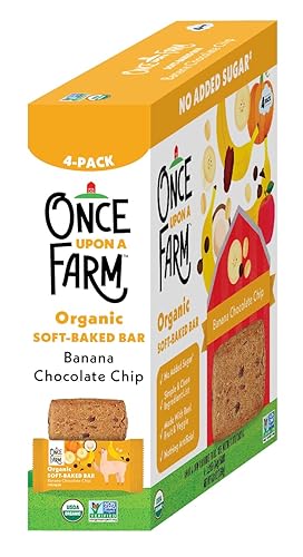 Once Upon a Farm Organic Soft Baked Kids' Bars, Mixed Berry | 8 Boxes, 32 Total Bars - Jamouz