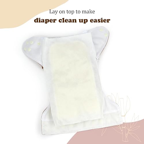 Mama Koala Disposable Natural Diaper Liners for Cloth Diapers, 200 Sheets (2 Pack) - Jamouz
