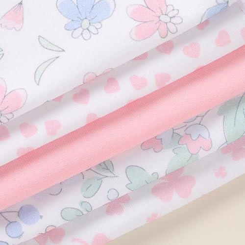Ultra-Soft Cotton Burping Clothes - Large, Absorbent, Waterproof Baby Burp Cloths in Cute Unisex Designs 5 Pack (pink01) - Jamouz