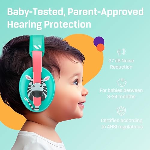 Vanderfields Baby Ear Protection Noise Cancelling Headphones for Babies, Toddlers, Infants 3 months to 2 years - Jamouz