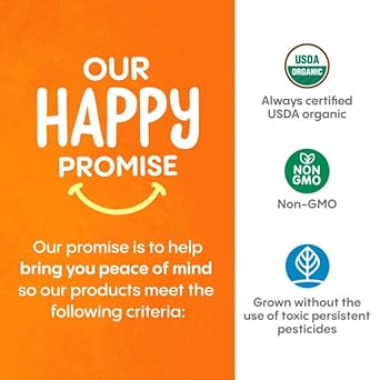 Happy Baby Organics Creamies Freeze-Dried Veggie & Fruit Snacks with Coconut Milk Strawberry Raspberry & Carrot, 1 Ounce (Pack of 8) - Jamouz