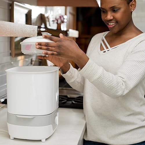 The First Years Modular Baby Bottle Sterilizer - Countertop Bottle Sterilizer - Sanitizes Baby Bottles, Baby Pacifiers, Breast Pump Parts - Baby Bottle Feeding Supplies - Jamouz