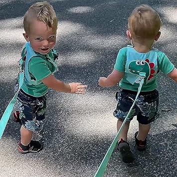 Toddler Leash-Baby Walking Safty Harness and Child Anti Lost Wrist Link for Girls/Boys Travel (Green) - Jamouz
