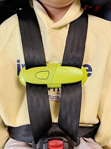 Universal Child Car Seat Chest Harness Clip Universal Safer Belt Clip Buckle Lock Stroller Chest Clip Adjustable Guard for Baby and Kids (Black) - Jamouz