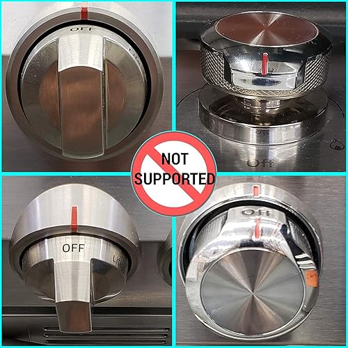 Silicone Gas Stove Child Safety Knob Locks | Stove Knob Cover (5 Pk) (Gray) - Jamouz