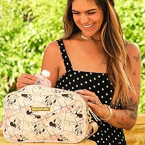 Companion Diaper Clutch - Shimmery Minnie Mouse