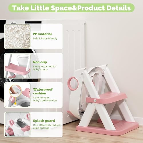 Training Toilet Ladder, Multi-Use, Convenient and Suitable for Most Situations，Girls, Boys - Jamouz