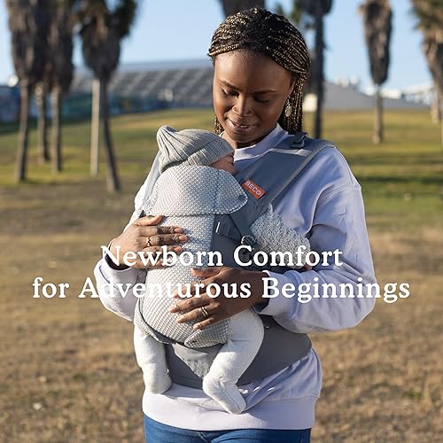 Beco Baby Carrier Gemini Newborn to Toddler-Front, Back and Hip Seat Carrier,Baby Carrier Backpack & Baby Front Carrier with Adjustable Seat,Ergonomic Baby Holder 7-35lbs (Grey) - Jamouz