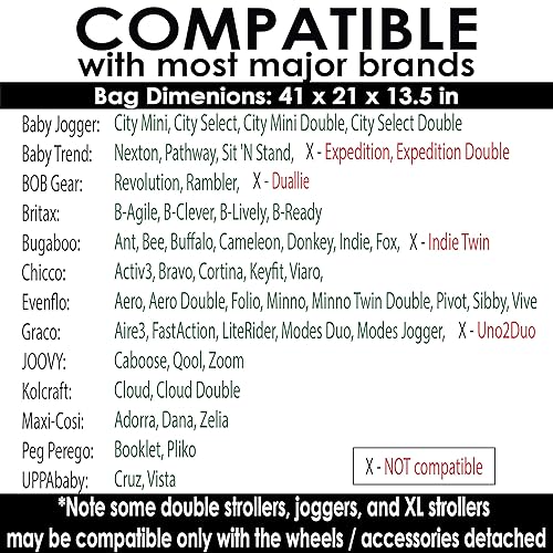 Stroller Travel Bag for Standard or Double/Dual Strollers - Jamouz