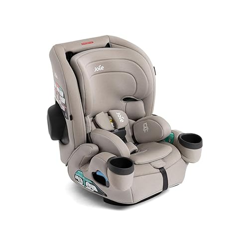 Joie Saffron SI 4-in-1 Car Seat – Car Seat for Infants to Toddlers to Big Kids - 4 Modes, 10-Position No-Rethread Headrest & Harness (Dove) - Jamouz