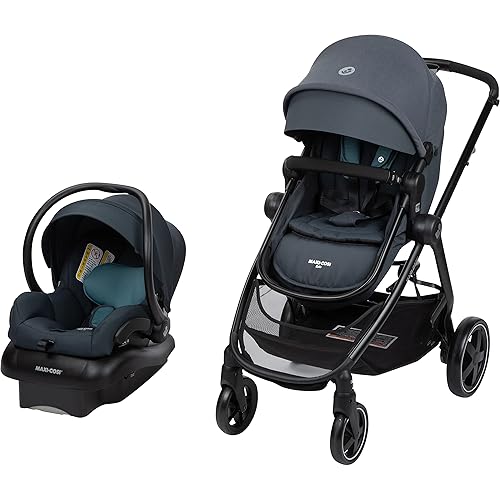 Maxi-Cosi Zelia 5-in-1 Modular Travel Stroller in Slate Blue - Jamouz