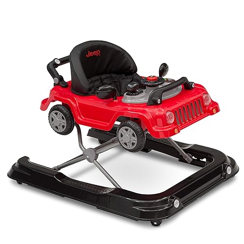 Jeep Classic Wrangler 3-in-1 Grow with Me Walker by Delta Children, Red - Jamouz