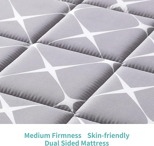 Premium Dual-Sided Baby Crib Mattress and Toddler Mattress - 52' x 27.6' x 5' - Breathable - Firm Soft - Fits Standard Cribs and Toddler Beds - Jamouz