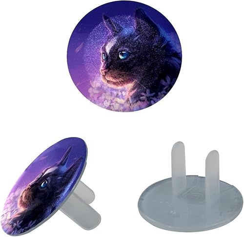 12 PCS Baby Child Proofing Outlet Covers, Electrical Safety Socket Protection Caps for 2-Prong Power Wall Plate Pure Black, czbhg-001 - Jamouz