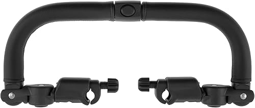 US Stroller Bumper Bar Angle Adjustable Armrest Stroller Handle Multifunctional Stroller Bumper Handle Removable Stroller Crossbar for Baby Stroller(1,black) - Jamouz