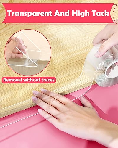 Baby Proofing, Clear Edge Protector Strip, Soft Corner Protectors for Kids, Baby Child Safety Corner Guards for Furniture Against Sharp Corners for Tables, Drawers, Sink, Wall 1.2in x 3.3ft - Jamouz