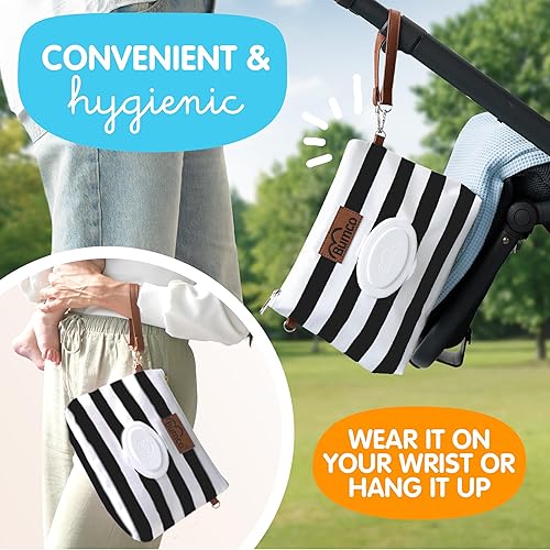 Bumco Diaper Clutch Bag - Mini Diaper Cream Spatula & Wipes Dispenser, BPA-Free Butt Spatula Baby Essentials - Jamouz