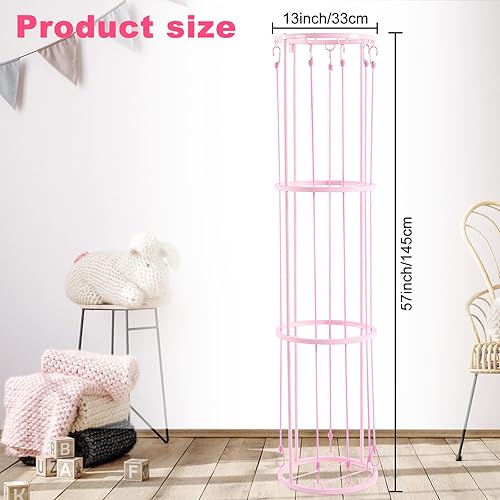 Metal Stuffed Animal Zoo Storage Holder Standing, Simple Installation, Durable Soft Toy Storage Organizer Shelves Basket, Suitable for Bedroom Nursery Play Room Decor - Jamouz