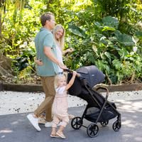 Joie Nutmeg Compact Travel Stroller – Lightweight, with One-Hand Fold, Multi-Position Recline – Newborn to Toddler Travel-Friendly Design (Shale) - Jamouz
