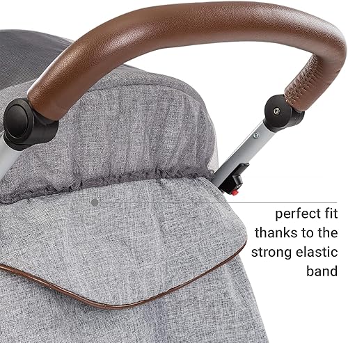 Baby Mosquito Net for Stroller and Carrycot - Jogging Stroller Insect Mesh Net - Universal Fit, Premium Quality: Machine Washable - Gray - Jamouz