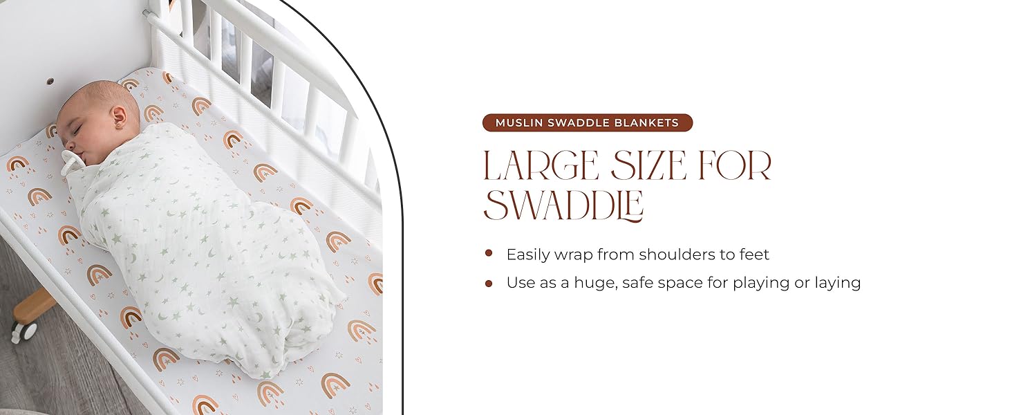 Muslin Swaddle Blankets 