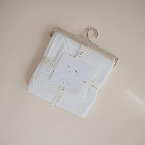 mushie Baby Hooded Towel | Organic Cotton (Blush) - Jamouz