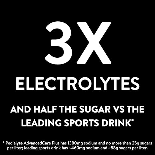 Pedialyte AdvancedCare Plus Electrolyte Powder, with 33% More Electrolytes and PreActiv Prebiotics, Strawberry Freeze, Hydration Drink Powder Packets, 0.6 oz, 6 Count - Jamouz