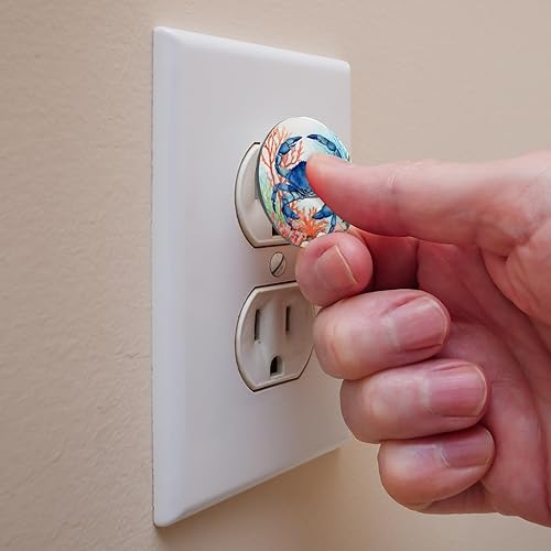 12 PCS Baby Child Proofing Outlet Covers, Electrical Safety Socket Protection Caps for 2-Prong Power Wall Plate Pure Black, czbhg-001 - Jamouz