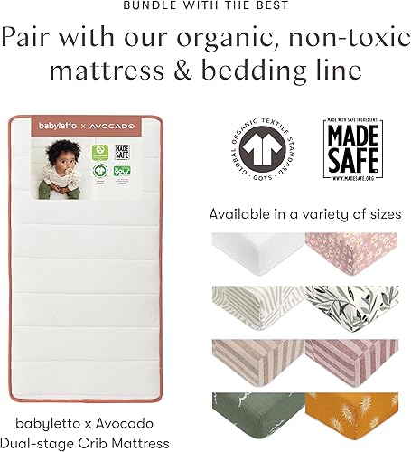 babyletto Hudson 3-in-1 Convertible Baby Crib with Toddler Bed & Daybed Conversion - Easy to Assemble - GREENGUARD Gold Certified w/ 4 Adjustable Mattress Heights - Natural - Jamouz